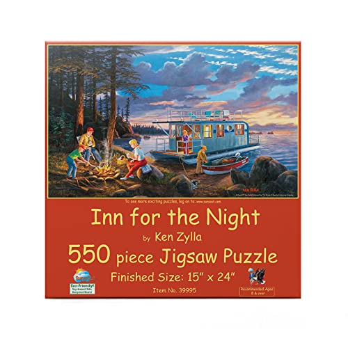 SUNSOUT INC – Inn for The Night – Puzzle von Künstler: Ken Zylla – Fertige Größe 38,1 x 61 cm – MPN# 39995 von SunsOut