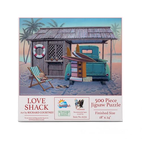 SUNSOUT INC – Love Shack Puzzle von Künstler: Richard Courtney – Fertige Größe 45,7 x 61 cm – MPN# 61770 von SunsOut