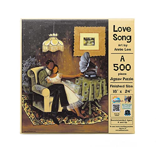 SUNSOUT INC - Love Song Puzzle mit 500 Teilen von Künstler: Annie Lee, fertige Größe 45,7 x 61 cm, MPN# 46806 von SunsOut