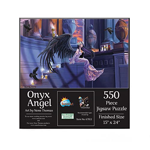 SUNSOUT INC - Onyx Angel Puzzle mit 550 Teilen von SunsOut