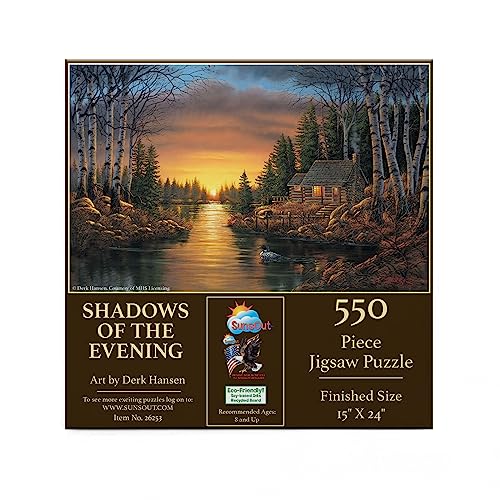 SUNSOUT INC - Schatten des Abends - Puzzle mit 550 Teilen des Künstlers: Derk Hansen - Fertige Größe 38,1 x 61 cm - MPN # 26253 von SunsOut