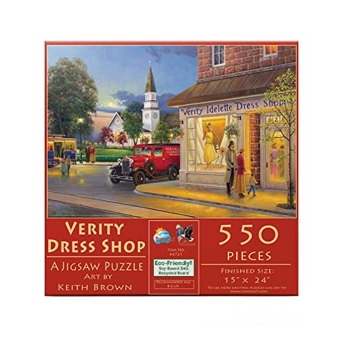 SUNSOUT INC Verity Dress Shop 550 Teile Puzzle von SunsOut