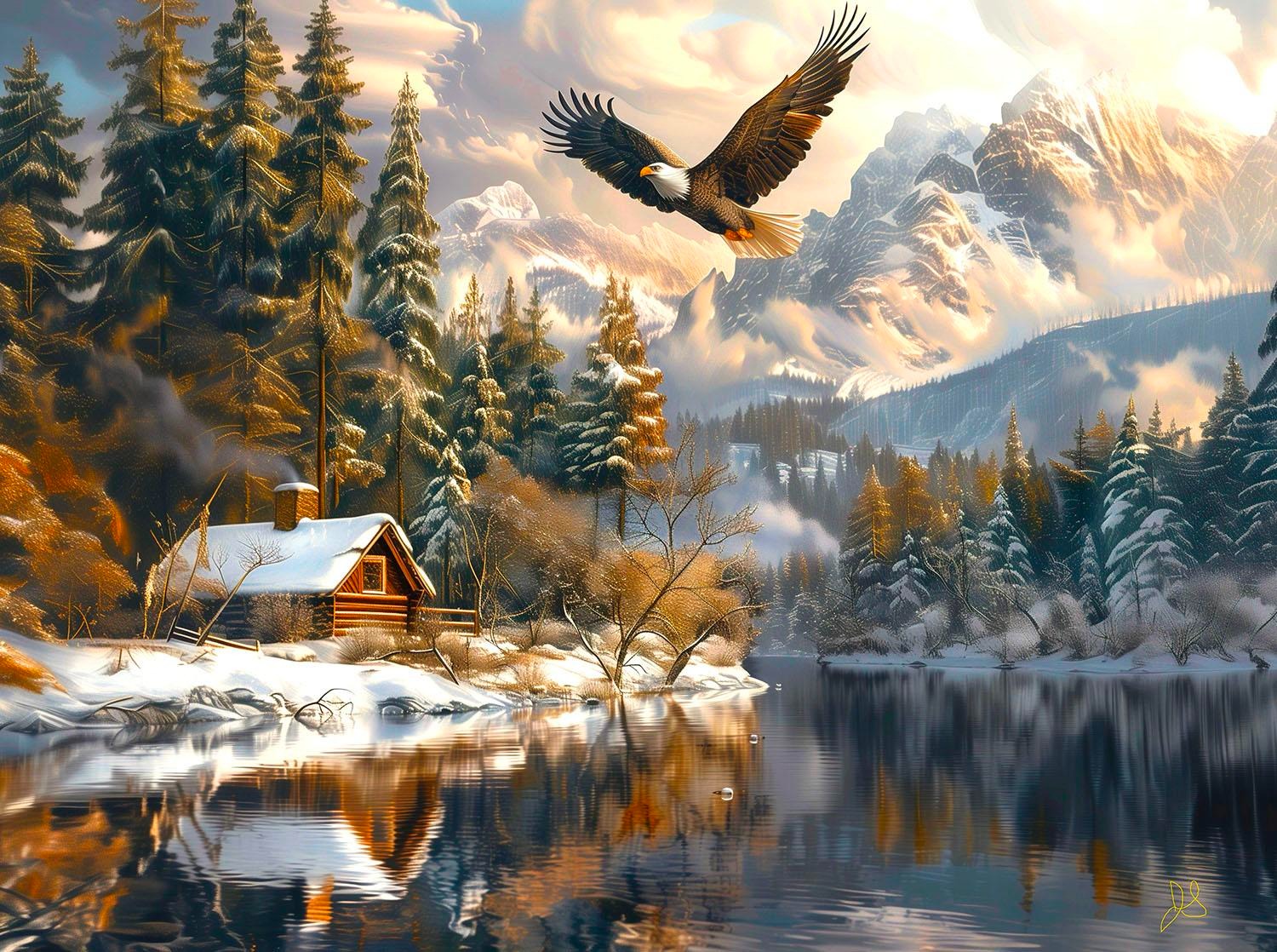 SunsOut Adlerflug im Winter 1000 Teile Puzzle Sunsout-77129 SunsOut Adlerflug im Winter 1000 Teile Puzzle Sunsout-77129 von SunsOut