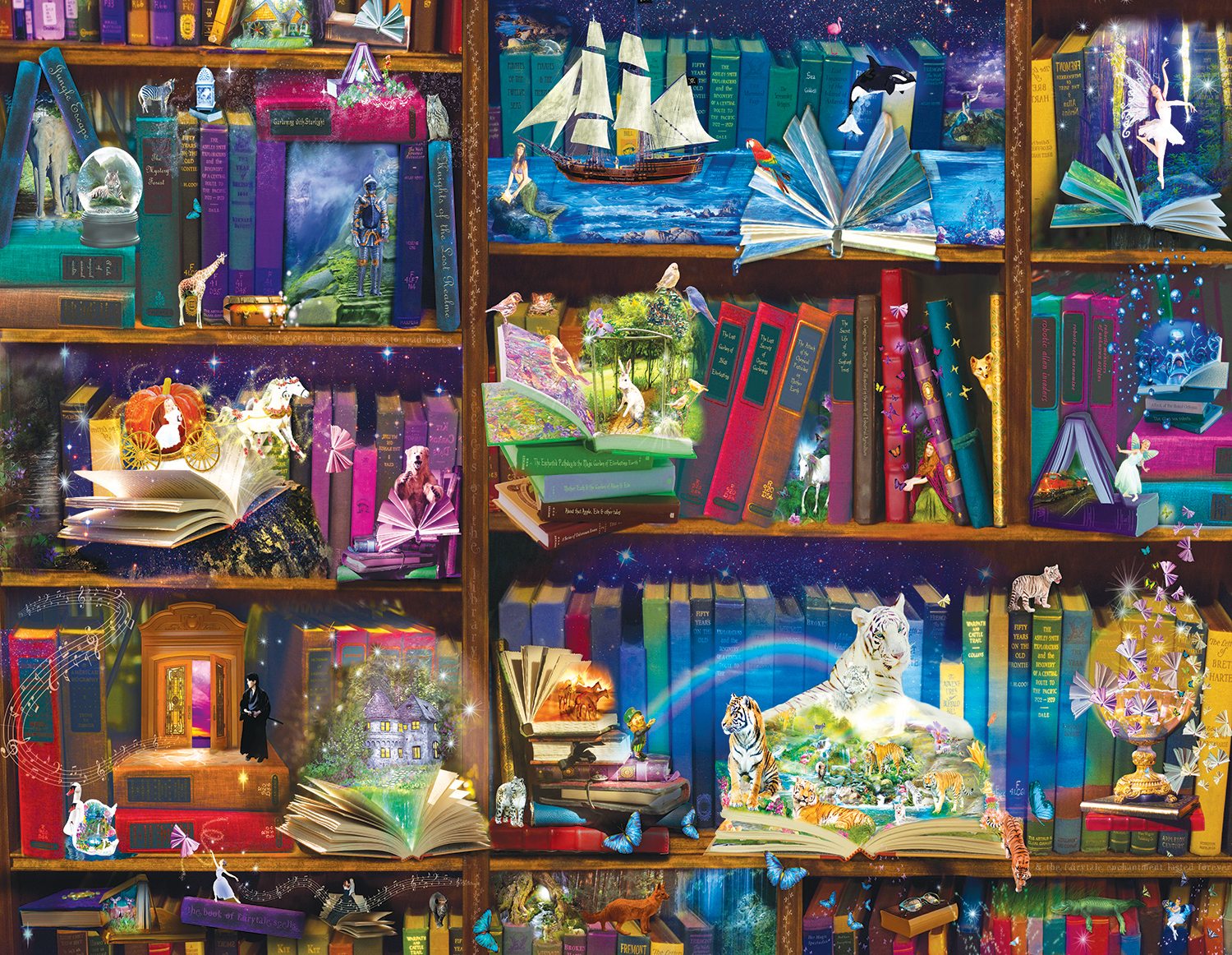 SunsOut Alixandra Mullins - Library Adventures in Reading 1000 Teile Puzzle Sunsout-48432 von SunsOut