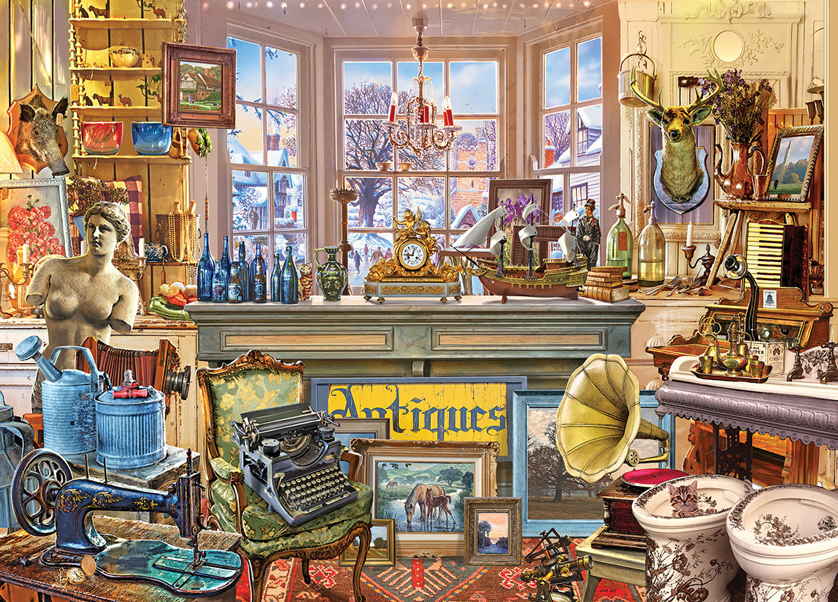 SunsOut Antique Shoppe 1000 Teile Puzzle Sunsout-79011 von SunsOut