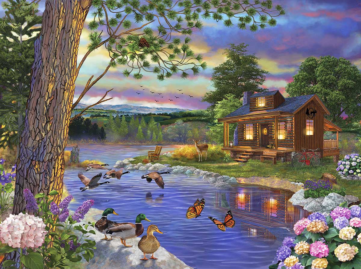 SunsOut Bigelow Illistrations - Peace River 1000 Teile Puzzle Sunsout-31405 von SunsOut