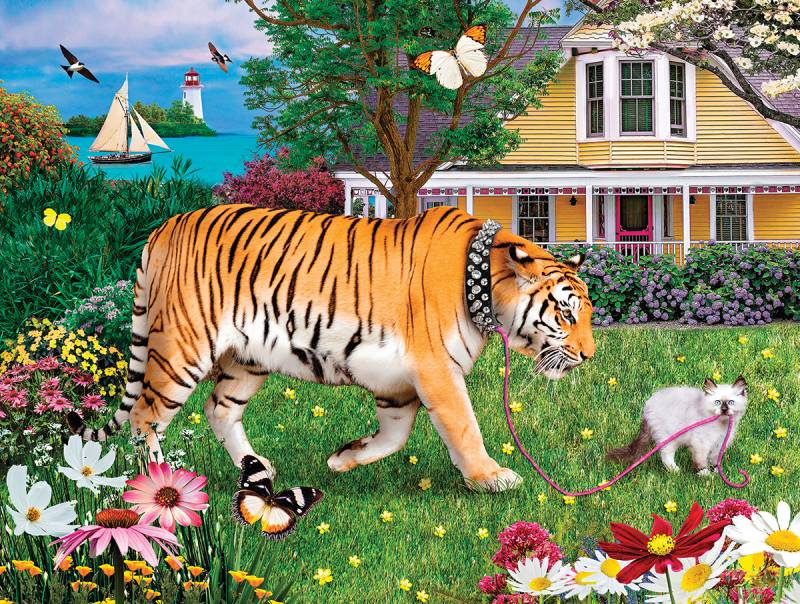 SunsOut Der Tiger-Spaziergang 500 Teile Puzzle Sunsout-72030 von SunsOut