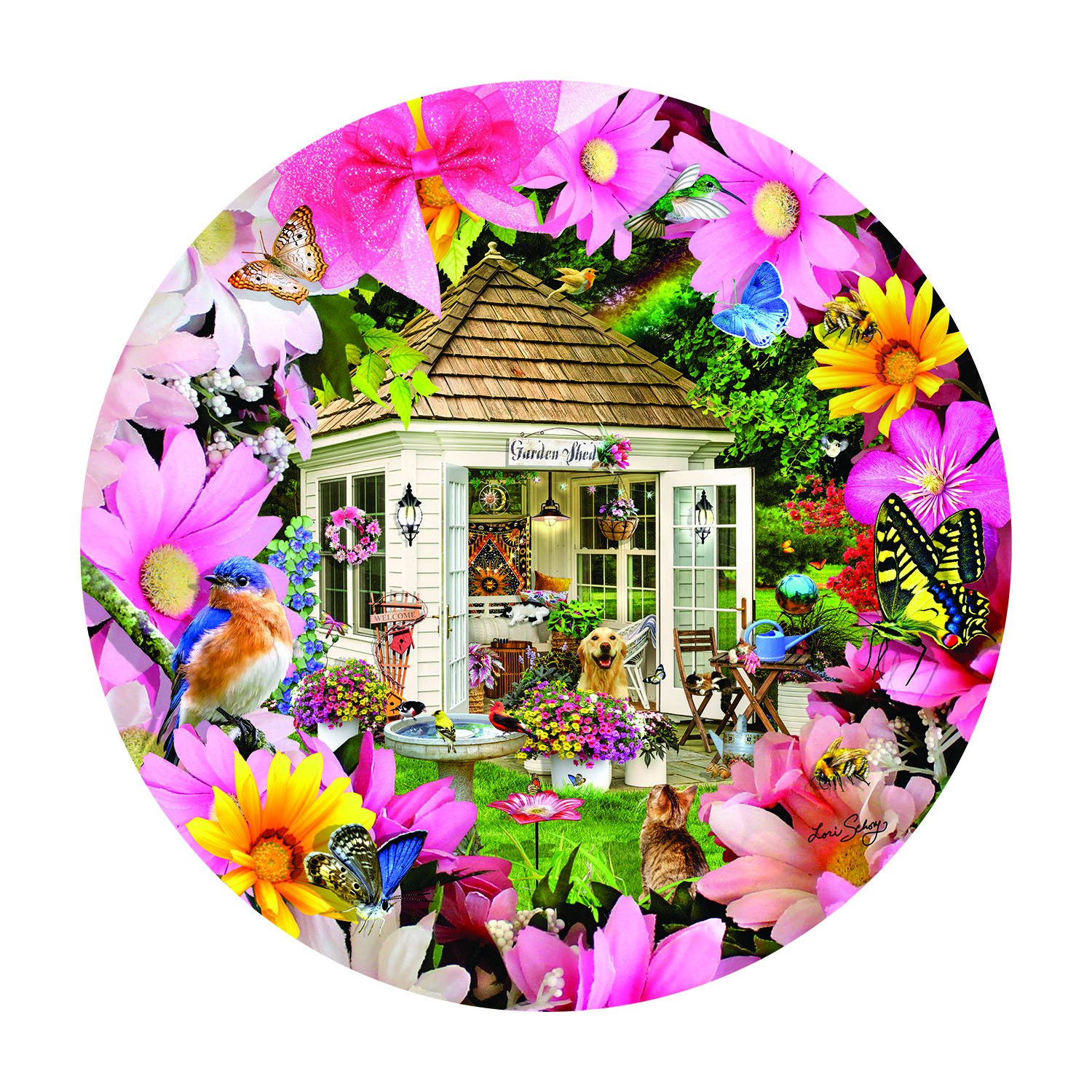 SunsOut Garden Shed in Flower 500 Teile Puzzle Sunsout-35254 von SunsOut