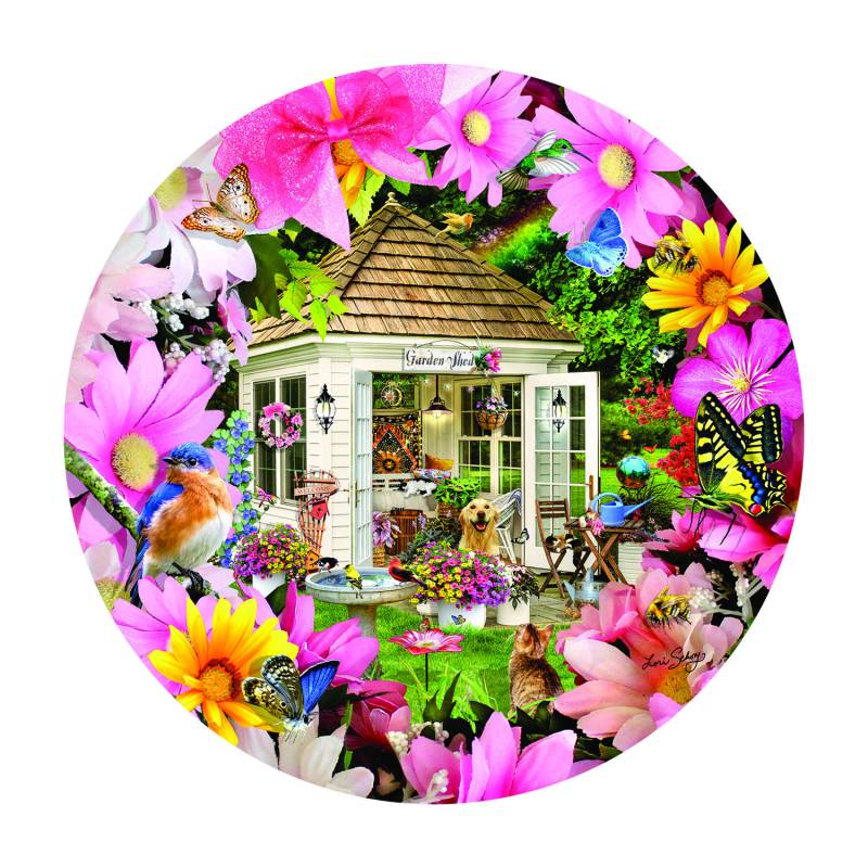 SunsOut Garden Shed in Flower 500 Teile Puzzle Sunsout-35254 von SunsOut