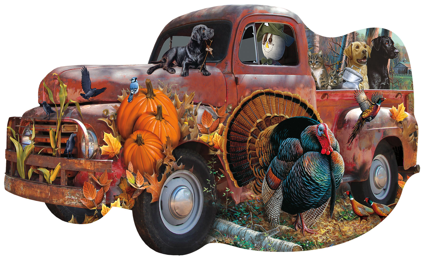 SunsOut Jerry Gadamus & Cynthia Fisher - Harvest Truck 1000 Teile Puzzle Sunsout-96089 von SunsOut