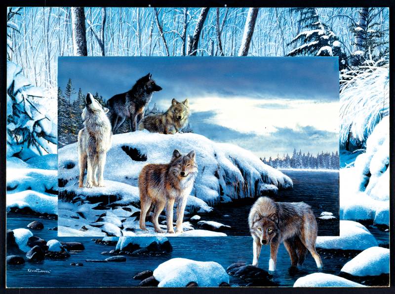 SunsOut Kevin Daniel - Ice Wolves 1000 Teile Puzzle Sunsout-55763 von SunsOut