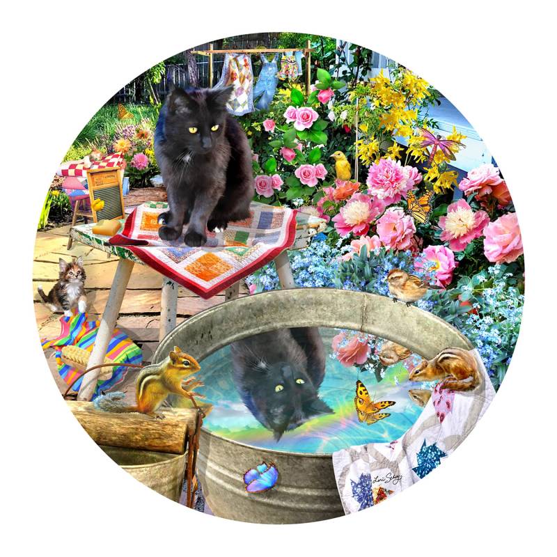 SunsOut Kitty Reflections 500 Teile Puzzle Sunsout-35256 von SunsOut