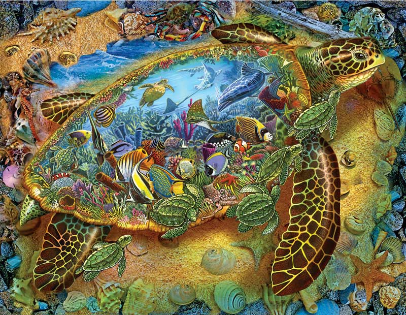 SunsOut Lewis T. Johnson - Sea Turtle World 1000 Teile Puzzle Sunsout-39286 von SunsOut