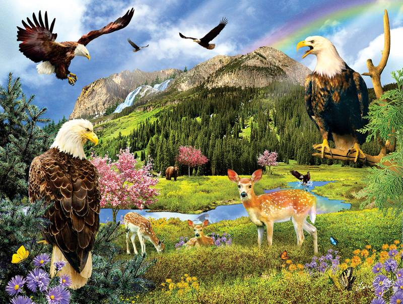 SunsOut Lori Schory - Eagle Valley 1000 Teile Puzzle Sunsout-35019 von SunsOut