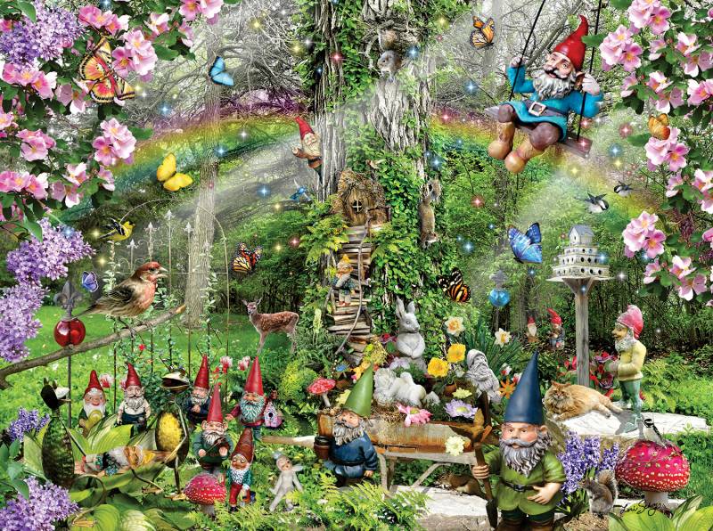 SunsOut Lori Schory - Gnomes Playground 300 Teile Puzzle Sunsout-35088 von SunsOut