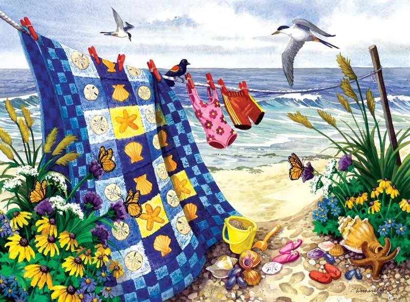 SunsOut Nancy Wernersbach - Seaside Summer 500 Teile Puzzle Sunsout-62956 von SunsOut