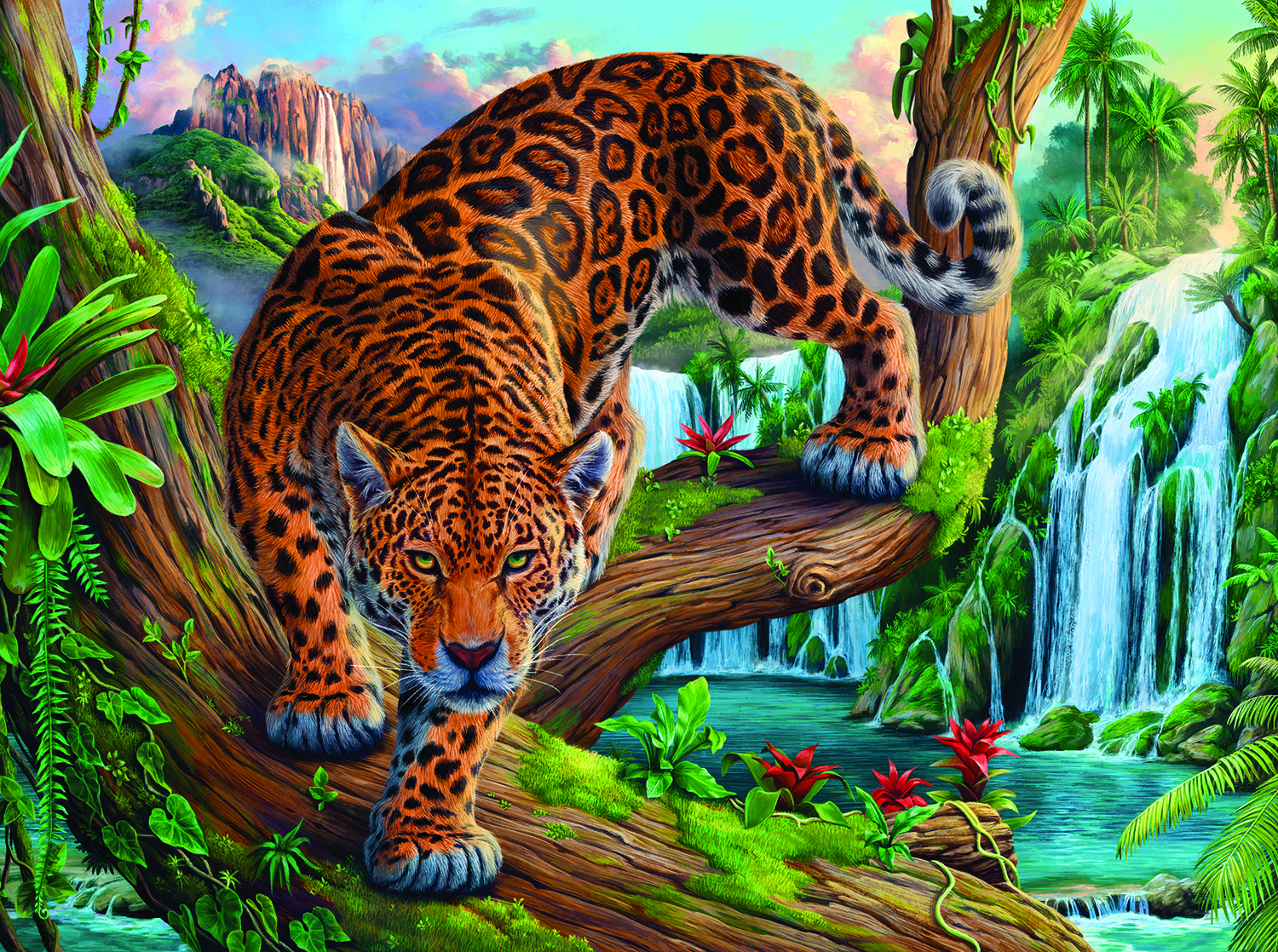 SunsOut Prowling Leopard 1000 Teile Puzzle Sunsout-42901 von SunsOut