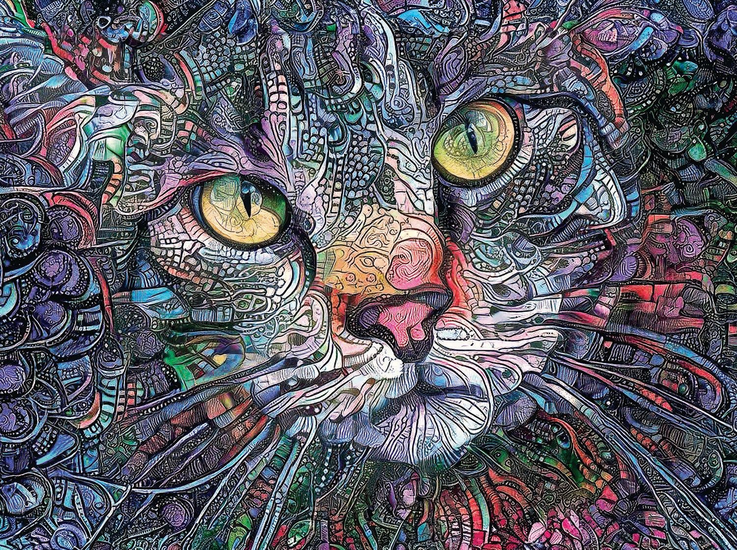 SunsOut Psychedelische Katze 1000 Teile Puzzle Sunsout-71307 SunsOut Psychedelische Katze 1000 Teile Puzzle Sunsout-71307 von SunsOut