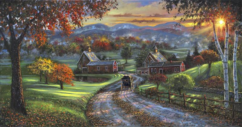 SunsOut Sleepy Hollow Farm 509 Teile Puzzle Sunsout-60731 von SunsOut