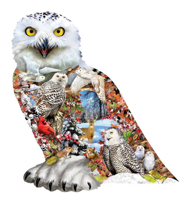 SunsOut Snowy Owl 650 Teile Puzzle Sunsout-96076 von SunsOut