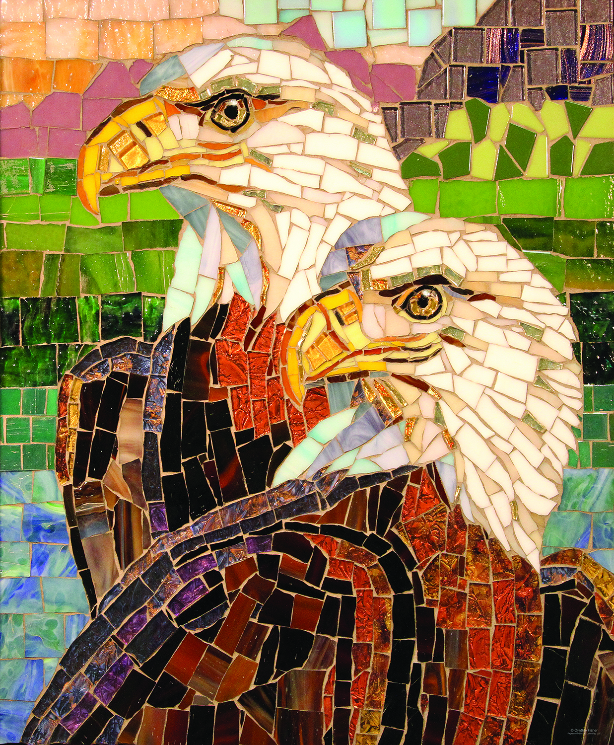 SunsOut Stained Glass Eagles 1000 Teile Puzzle Sunsout-70722 von SunsOut