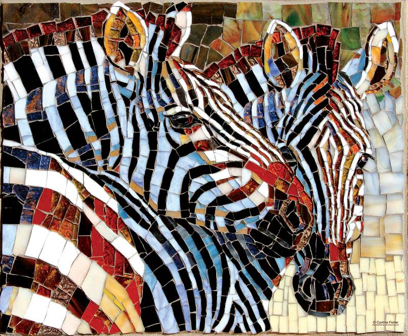 SunsOut Stained Glass Zebras 1000 Teile Puzzle Sunsout-70725 von SunsOut