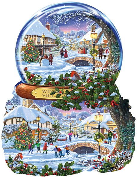 SunsOut Steve Crisp - Winter Village 1000 Teile Puzzle Sunsout-97152 von SunsOut