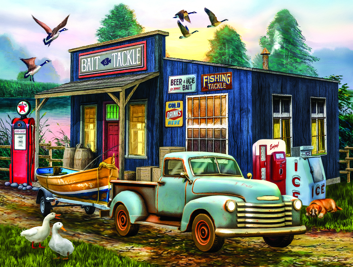 SunsOut The Early Bird Catches the Fish 1000 Teile Puzzle Sunsout-28977 SunsOut The Early Bird Catches the Fish 1000 Teile Puzzle Sunsout-28977 von SunsOut