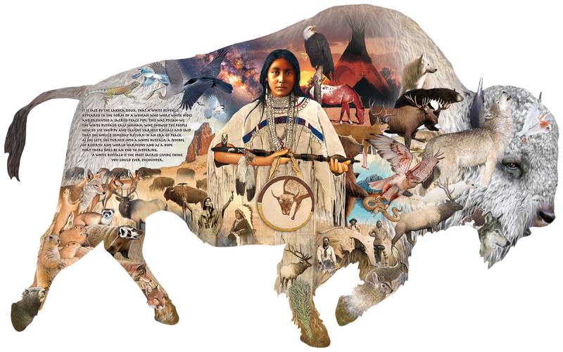 SunsOut The White Buffalo 1000 Teile Puzzle Sunsout-97073 von SunsOut