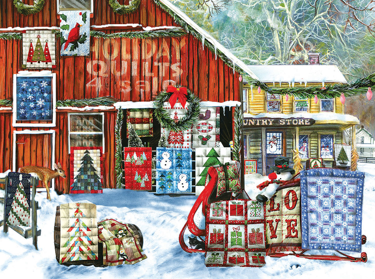 SunsOut Tom Wood - Holiday Quilts 1000 Teile Puzzle Sunsout-28735 SunsOut Tom Wood - Holiday Quilts 1000 Teile Puzzle Sunsout-28735 von SunsOut