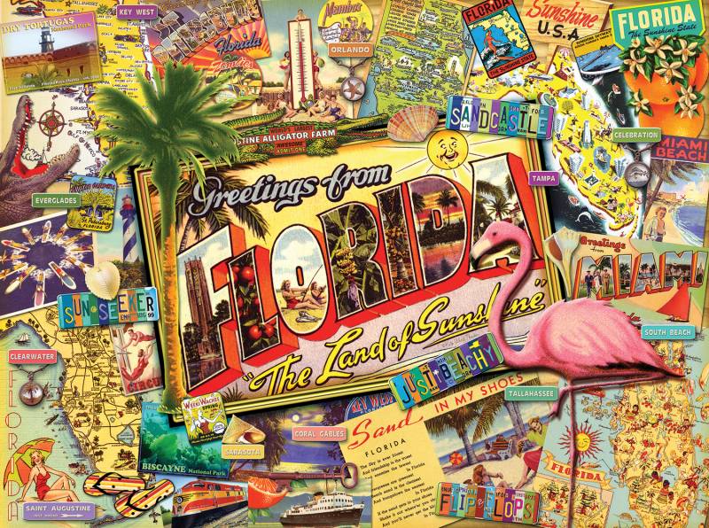 SunsOut Ward Thacker Studio - Florida 1000 Teile Puzzle Sunsout-70021 von SunsOut