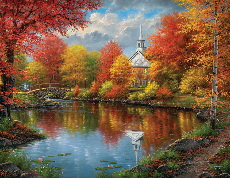 SunsOut XXL Teile - Abraham Hunter - Autumn Tranquility 1000 Teile Puzzle Sunsout-69621 von SunsOut