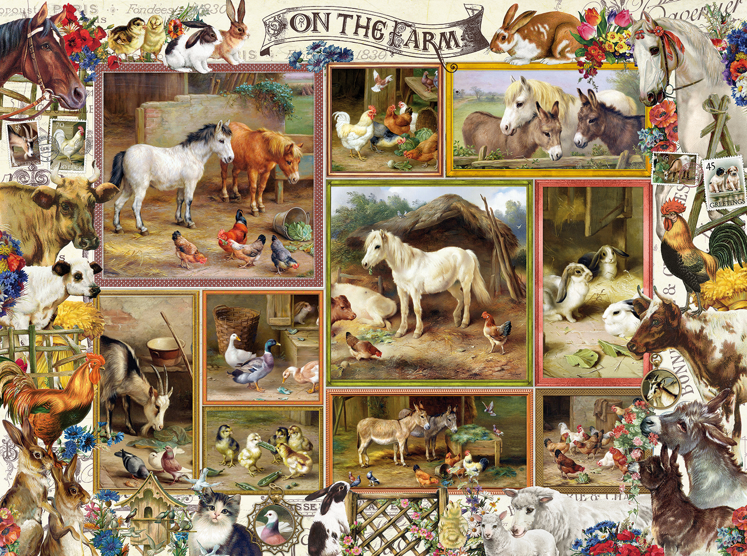 SunsOut XXL Teile - Barbara Behr - On the Farm 300 Teile Puzzle Sunsout-27256 von SunsOut