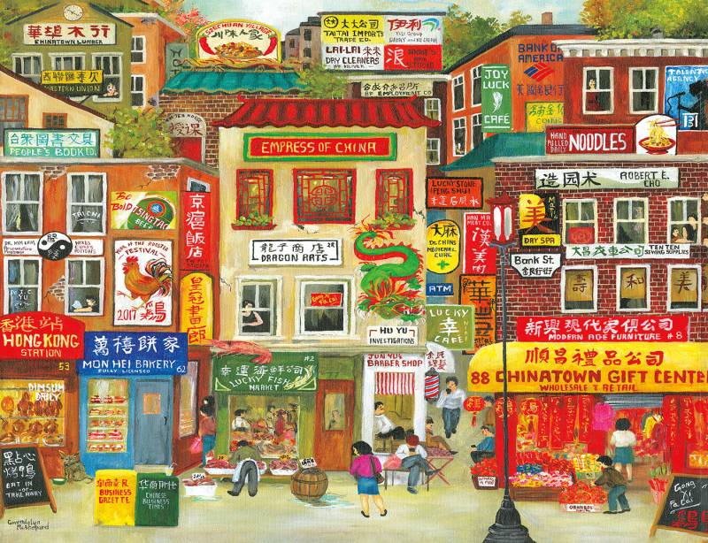 SunsOut XXL Teile - Chinatown 500 Teile Puzzle Sunsout-46356 von SunsOut