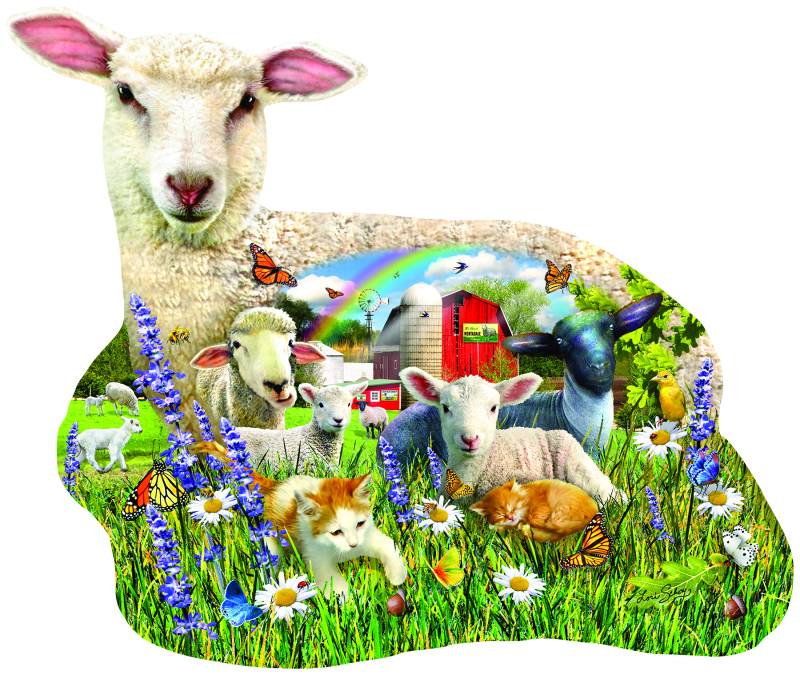 SunsOut XXL Teile - Lamb Shop 1000 Teile Puzzle Sunsout-97041 von SunsOut