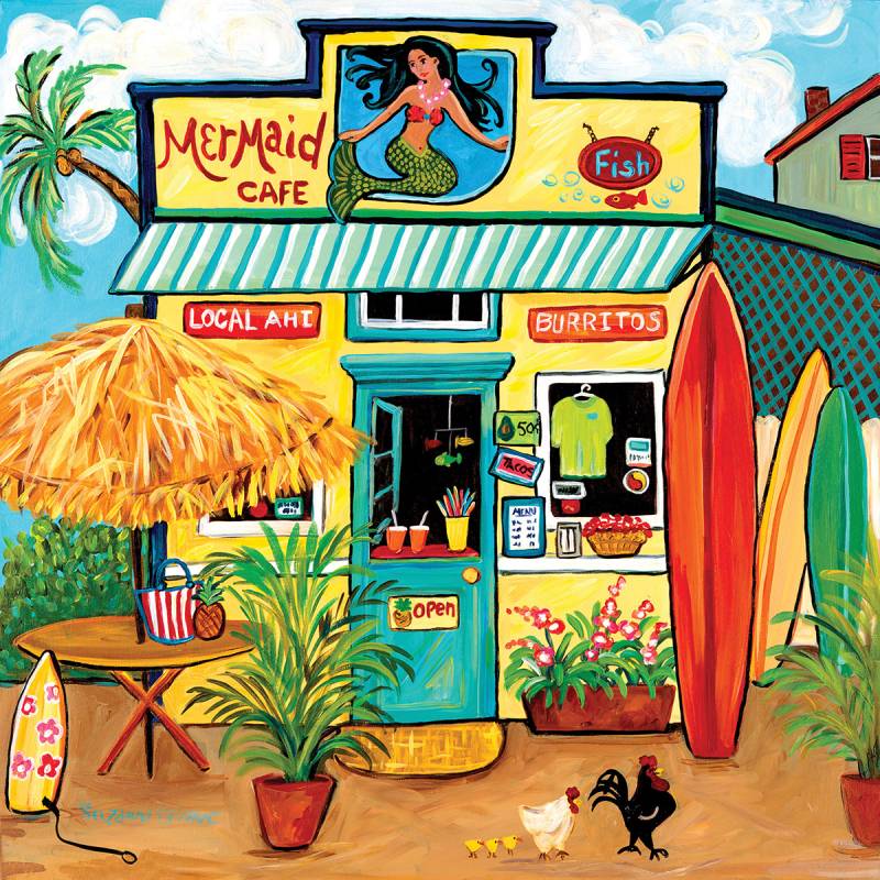 SunsOut XXL Teile - Mermaid Cafe 500 Teile Puzzle Sunsout-47170 von SunsOut