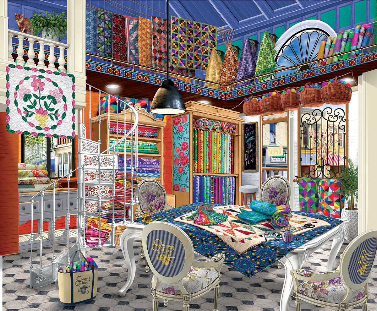 SunsOut XXL Teile - Queenie's Quiltery 1000 Teile Puzzle Sunsout-31550 SunsOut XXL Teile - Queenie's Quiltery 1000 Teile Puzzle Sunsout-31550 von SunsOut