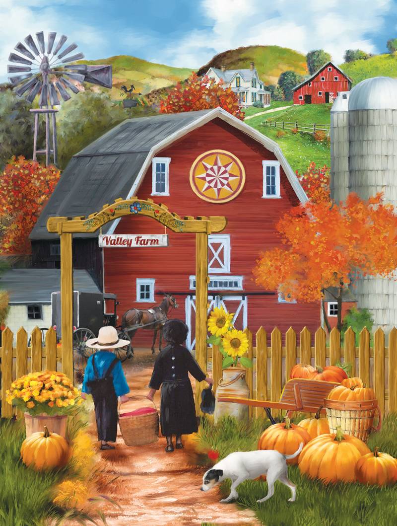 SunsOut XXL Teile - Valley Farm 500 Teile Puzzle Sunsout-28755 von SunsOut