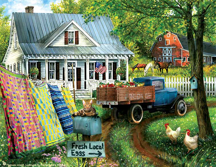 SunsOut XXL Teile - Wohnen auf dem Land 300 Teile Puzzle Sunsout-28729 von SunsOut