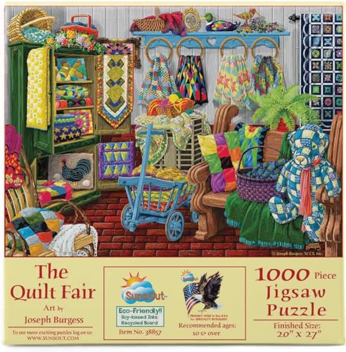 Sunsout 38857 - Burgess: Die Quilt-Messe - 1000 Teile Puzzle von SunsOut