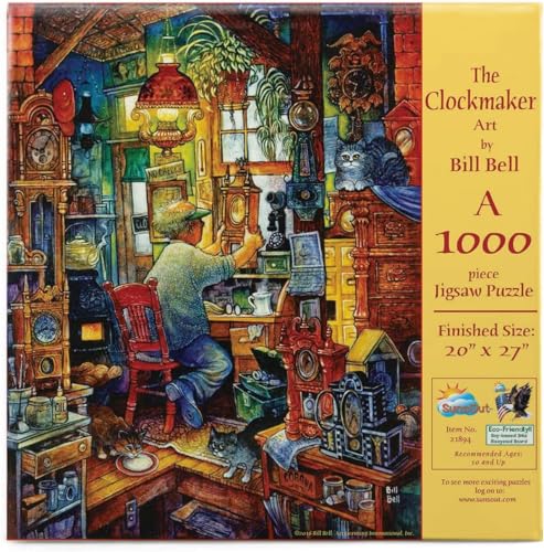 Sunsout Puzzle 1000 Teile - Bill Bell - The Clockmaker von SunsOut