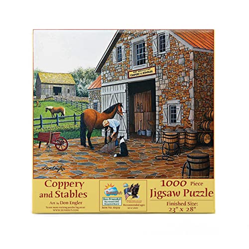 Sunsout Puzzle 1000 Teile - Don Engler - Coppery and Stables von SunsOut