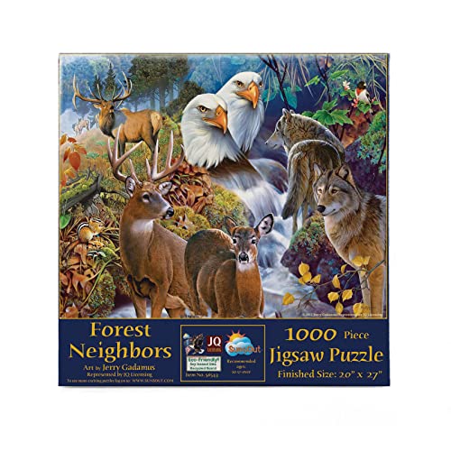 Sunsout Puzzle 1000 Teile - Jerry Gadamus - Forest Neighbors von SunsOut