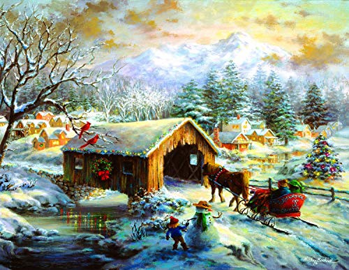 Sunsout Puzzle 1000 Teile - Nicky Boehme - Over The Covered Bridge von SunsOut