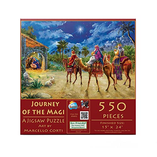 Sunsout Puzzle 550 Teile - Marcello Corti - Journey of The Magi von SunsOut