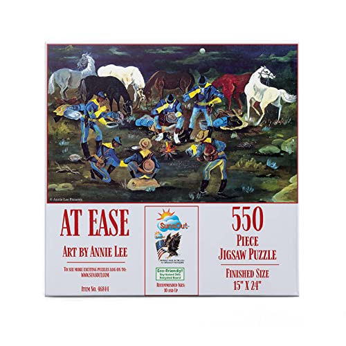 at Ease (Buffalo Soldats) 550-teiliges Puzzle von SUNSOUT INC von SunsOut