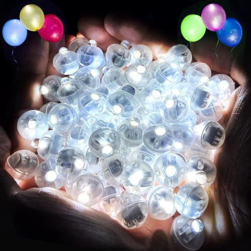 120 Stück LED Ballonlichter,LED Ballons,Ballon Lichter,Ballonlicht,LED Ballonlicht warmweiB,Mini LED Ballonlichter,Runde Party Licht für Geburtstag Hochzeit Halloween Weihnachten Dekoration von Sunshine smile