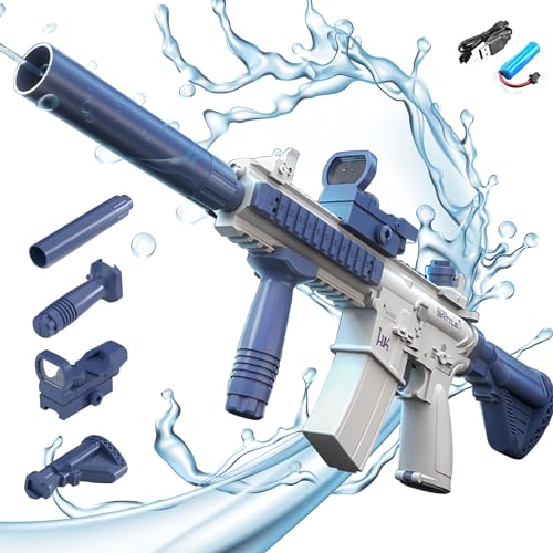 Elektrische Wasserpistole,Wasserpistole Elektrisch,Elektrische Wasserpistole für Erwachsene,Automatische Wasserpistole,Combat Water Gun,Wassergewehr Pistole,Große Spritzpistole von Sunshine smile