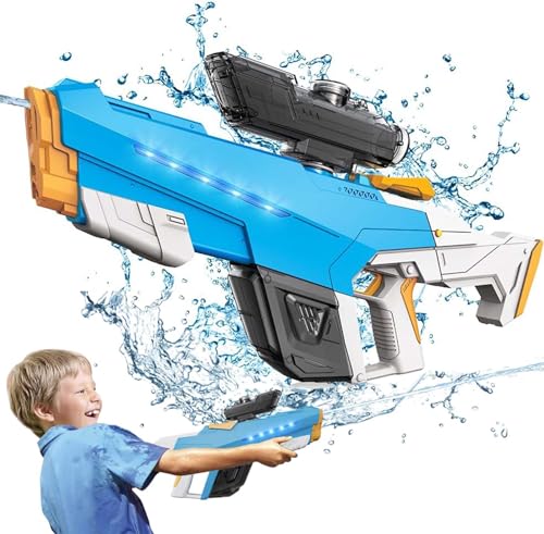 Elektrische Wasserpistole,Wasserpistole Elektrisch,Elektrische Wasserpistole für Erwachsene,Automatische Wasserpistole,Combat Water Gun,Wassergewehr Pistole,Große Spritzpistole von Sunshine smile