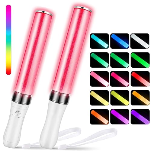 LED Leuchtstabe,15 Farben Leuchtstäbe Partyzubehör,Leuchtstäbe für Konzerte,LED Leuchtstäbe Bunte,Leuchtstab Kinder,Leuchtwedel Party Set,Leuchtstab LED Set für Weihnachten,Party,Konzert,Hochzeit von Sunshine smile